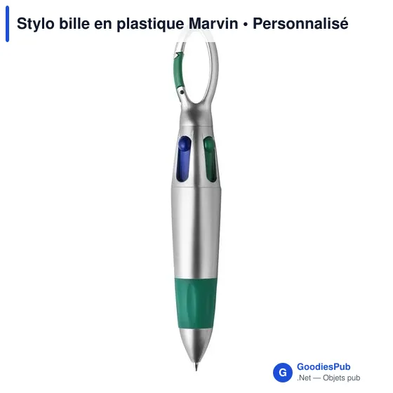Stylo bille en plastique Marvin - Image 11