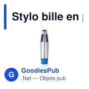 Stylo bille en plastique Marvin - Miniature 6