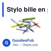 Stylo bille en plastique Marvin - Miniature 8