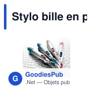 Stylo bille en plastique Marvin - Miniature 9