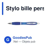 Stylo bille personnalisable Newport avec logo - Écriture professionnelle - Miniature 1