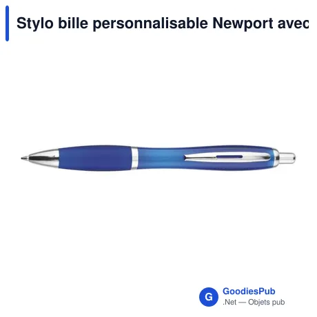 Stylo bille personnalisable Newport avec logo - Écriture professionnelle