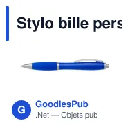 Stylo bille personnalisable Newport avec logo - Écriture professionnelle - Miniature 2