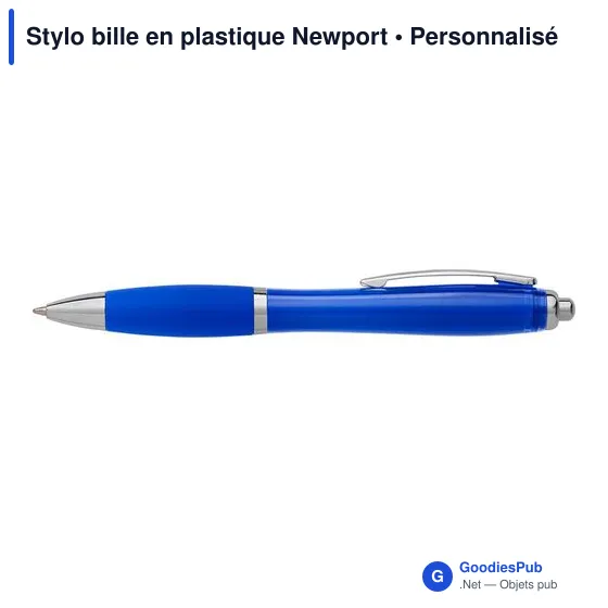 Stylo bille personnalisable Newport avec logo - Écriture professionnelle - Image 2