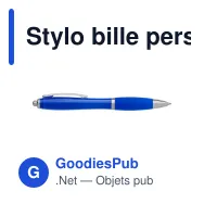 Stylo bille personnalisable Newport avec logo - Écriture professionnelle - Miniature 3