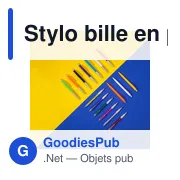 Stylo bille personnalisable avec logo pour entreprises - Miniature 6