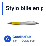 Stylo bille en plastique recyclé Cardiff - Miniature 12