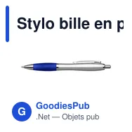 Stylo bille en plastique recyclé Cardiff - Miniature 9