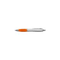 Variante orange - Stylo bille en plastique recyclé Cardiff