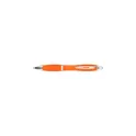 Variante orange - Stylo bille en plastique recyclé Newport