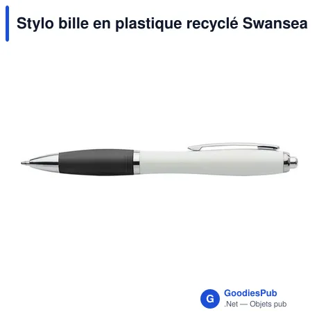Stylo bille en plastique recyclé Swansea
