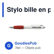 Stylo bille en plastique recyclé Swansea - Miniature 12