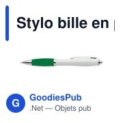 Stylo bille en plastique recyclé Swansea - Miniature 7