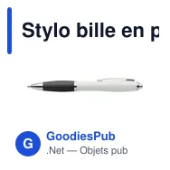 Stylo bille en plastique recyclé Swansea - Miniature 9
