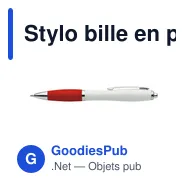 Stylo bille en plastique recyclé Swansea - Miniature 10