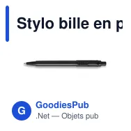 Stylo bille en plastique Stilolinea Baron Extra - Miniature 1