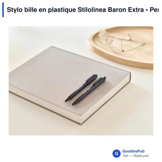 Stylo bille en plastique Stilolinea Baron Extra - Image 2