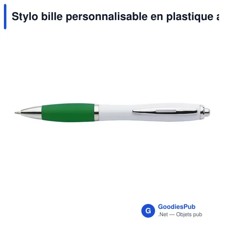 Stylo bille personnalisable en plastique avec logo - Swansea