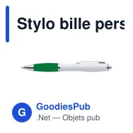 Stylo bille personnalisable en plastique avec logo - Swansea - Miniature 2