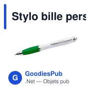 Stylo bille personnalisable en plastique avec logo - Swansea - Miniature 3