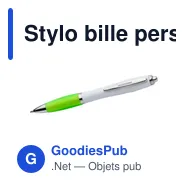 Stylo bille personnalisable en plastique avec logo - Swansea - Miniature 7