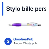 Stylo bille personnalisable en plastique avec logo - Swansea - Miniature 8