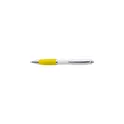 Variante jaune - Stylo bille personnalisable en plastique avec logo - Swansea