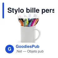 Stylo bille personnalisable en plastique avec logo - Thiago - Miniature 4