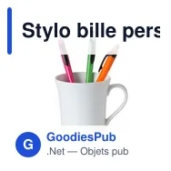 Stylo bille personnalisable en plastique avec logo - Thiago - Miniature 5