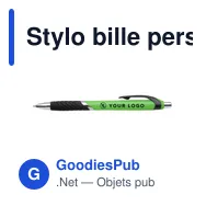 Stylo bille personnalisable en plastique avec logo - Thiago - Miniature 8