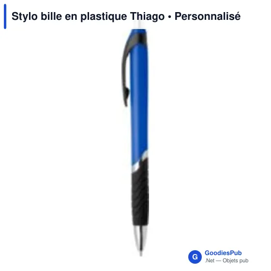 Stylo bille personnalisable en plastique avec logo - Thiago - Image 9