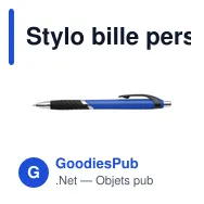 Stylo bille personnalisable en plastique avec logo - Thiago - Miniature 10