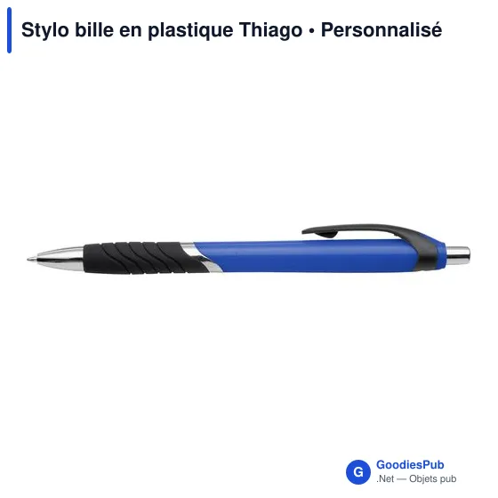 Stylo bille personnalisable en plastique avec logo - Thiago - Image 10