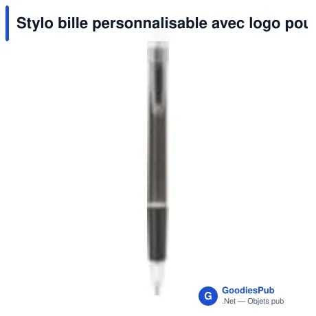 Stylo bille personnalisable avec logo pour entreprises