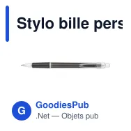 Stylo bille personnalisable avec logo pour entreprises - Miniature 3