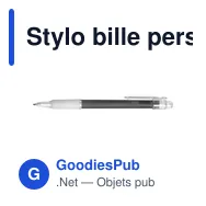 Stylo bille personnalisable avec logo pour entreprises - Miniature 4