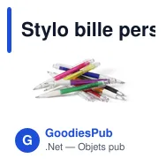 Stylo bille personnalisable avec logo pour entreprises - Miniature 8