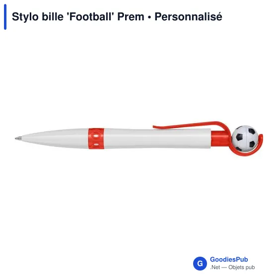 Stylo bille personnalisable 'Football' avec logo - Image 2