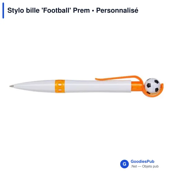 Stylo bille personnalisable 'Football' avec logo - Image 3
