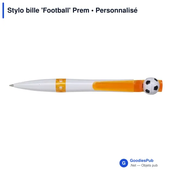 Stylo bille personnalisable 'Football' avec logo - Image 4