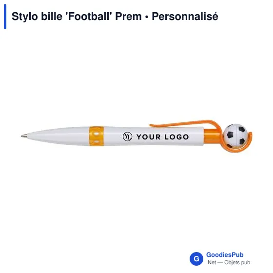 Stylo bille personnalisable 'Football' avec logo - Image 6