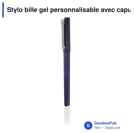Stylo bille gel personnalisable avec capuchon - Dianaavec logo