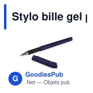 Stylo bille gel personnalisable avec capuchon - Dianaavec logo - Miniature 2