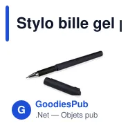 Stylo bille gel personnalisable avec capuchon - Dianaavec logo - Miniature 6