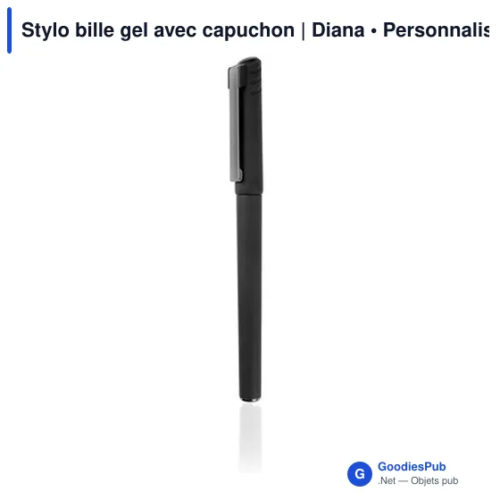 Stylo bille gel personnalisable avec capuchon - Dianaavec logo - Image 7
