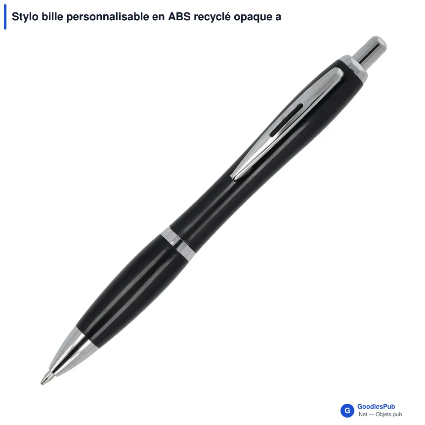 Stylo bille personnalisable en ABS recyclé opaque avec logo - Hawaï Hardcolour - Image 7