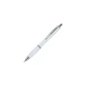 Variante Blanc - Stylo bille personnalisable en ABS recyclé opaque avec logo - Hawaï Hardcolour
