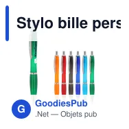 Stylo bille personnalisable transparent en plastique Ocean Bound avec logo - Hawaï - Miniature 1