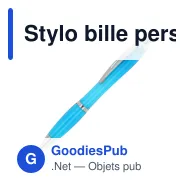 Stylo bille personnalisable transparent en plastique Ocean Bound avec logo - Hawaï - Miniature 3