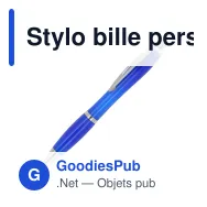 Stylo bille personnalisable transparent en plastique Ocean Bound avec logo - Hawaï - Miniature 5